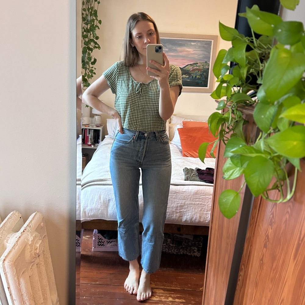 Levis Ribcage Ankle Straight Jeans